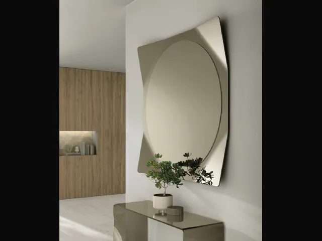 Specchio Lynx con cornice a specchio di Target Point