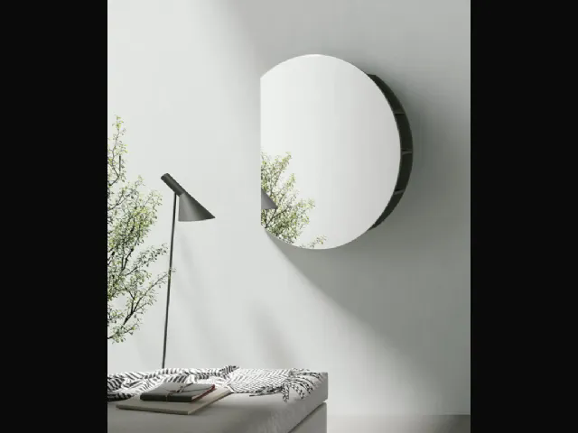 Specchio rotondo con compartimento laterale Token di Target Point