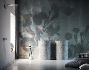 Carta da parati floreale astratta Alten di Instabilelab