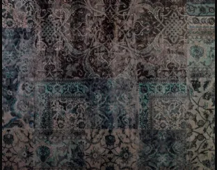 Carta da parati dallo stile vintage con fondo scuro WPT903 di Murobianco