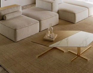 Tavolino Bento in legno e SuperMarmo di Bontempi