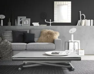 Tavolo Trasformabile Etoile con top in ceramica di Altacom