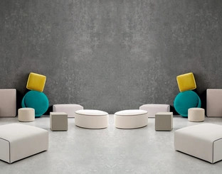 Pouf Collection in tessuto con varie forme di Felis