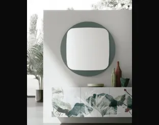 Specchio Space con cornice in vetro di Target Point