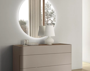 Specchiera con Led Tonda di Maronese
