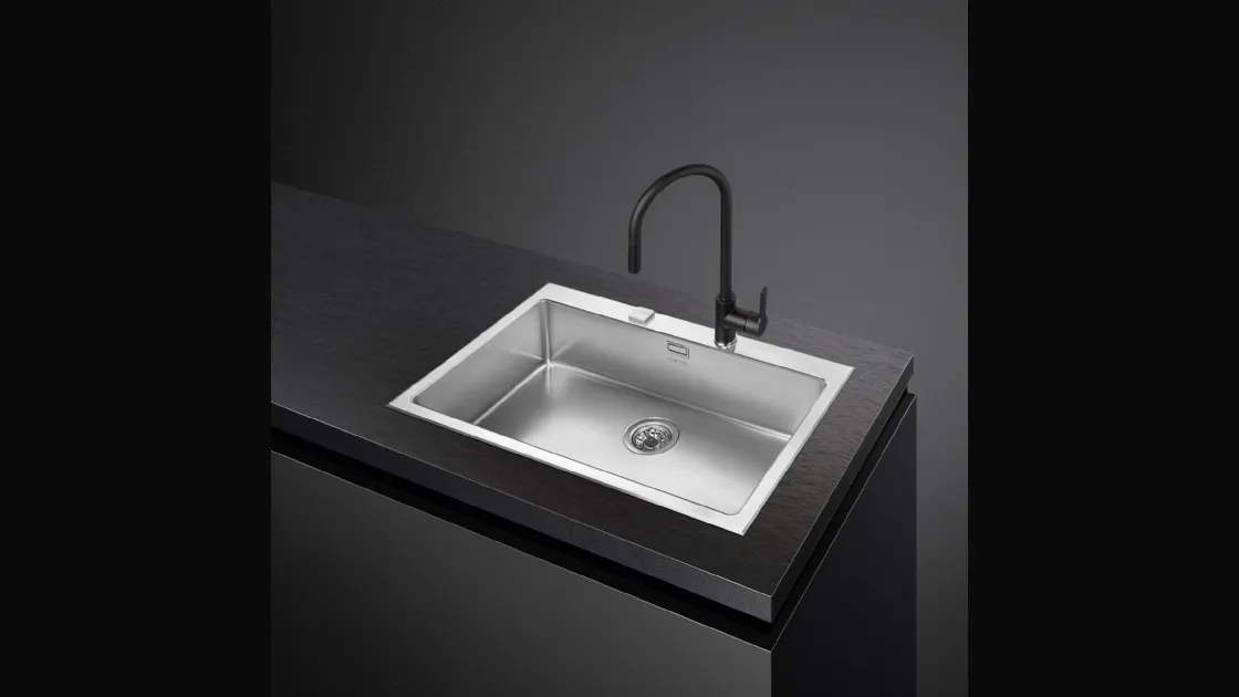 Lavello Incasso Semifilo VQR71RS di Smeg