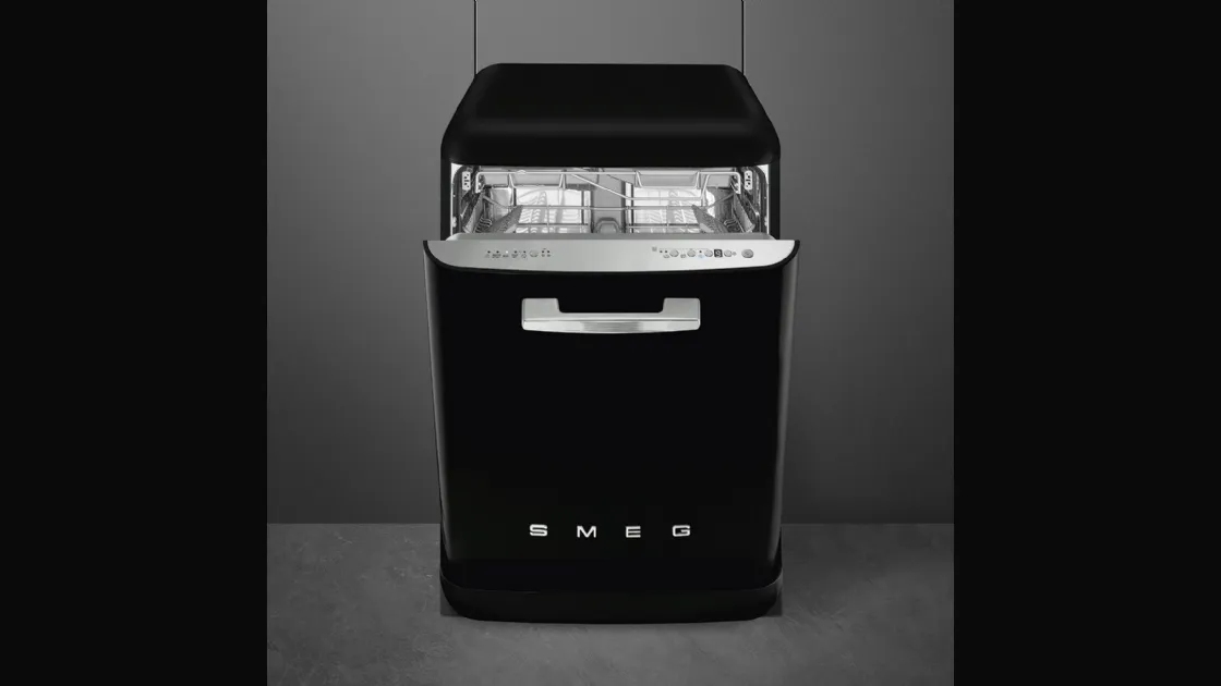 Lavastoviglie LVFABBL3 50s Style Nera di Smeg