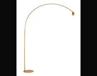 Lampada da terra di design Maison oro in metallo dorato con punto luce orientabile di F_A_N_ Europe