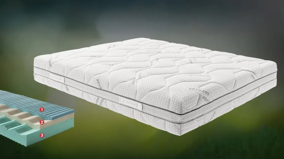 Materasso in memory foam Aries silver di Ideare