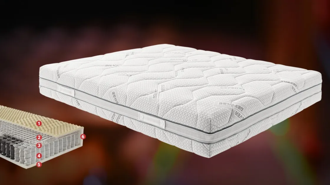 Materasso a molle insacchettate Dalia Silver di Ideare