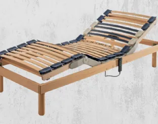Rete Letto anatomica in legno Capri con Motore Compatto di Ideare