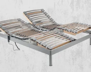 Rete Letto ultra anatomica in metallo Libera con Motore Compatto di Ideare