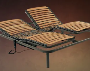 Rete Letto anatomica in metallo Orizzonte di Ideare