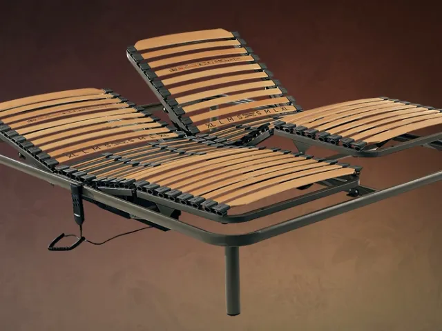 Rete Letto anatomica in metallo Orizzonte di Ideare