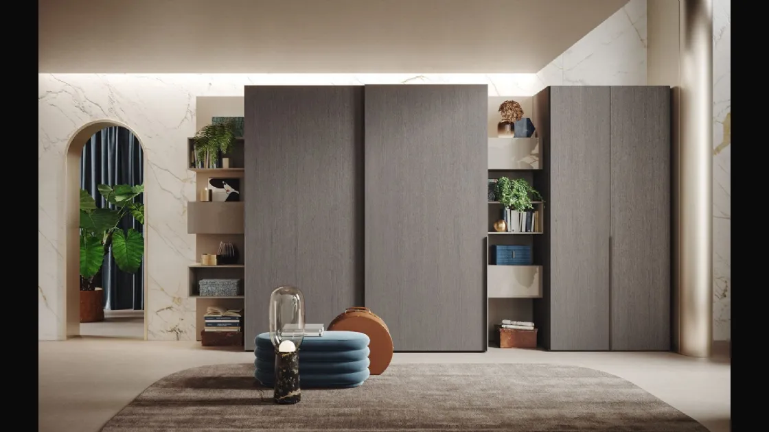 Armadio Basic Rovere con ante scorrevoli di Morassutti