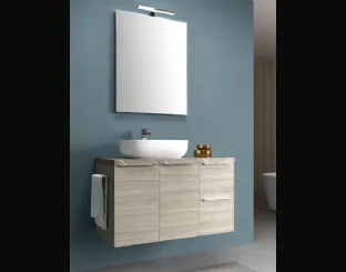 Mobile da Bagno sospeso in melaminico Sable beige 46 01 di Arcom