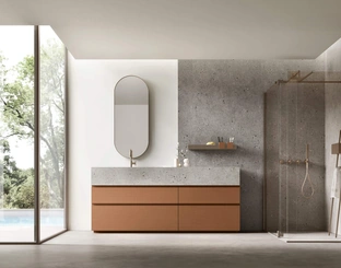 Mobile da Bagno a terra Soul 15 in rovere laccato di Arcom