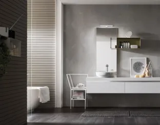 Mobile da Bagno sospeso in Frassino Bianco E-Gò 61 di Arcom