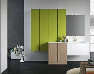 Mobile da lavanderia in laccato e melaminico Idrobox 07 di Birex