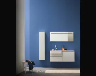 Mobile da bagno sospeso in melaminico Lapis 08 di Birex