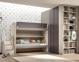 Camera moderna con letto a castello Room 162 di Zg Mobili