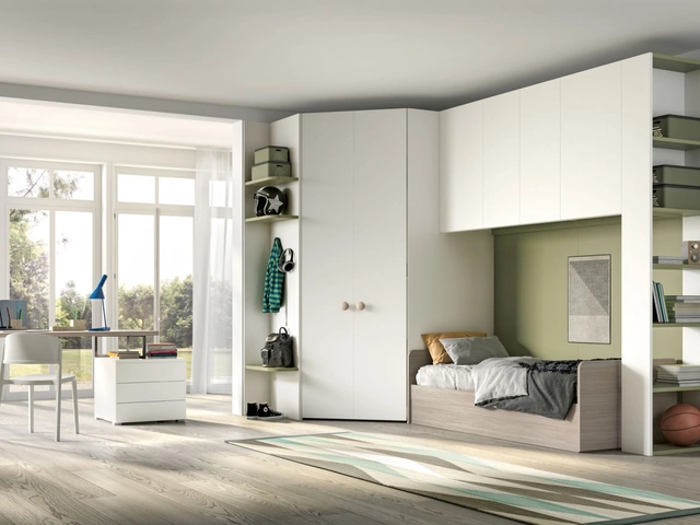 Camera moderna con ponte Room 141 di Zg Mobili