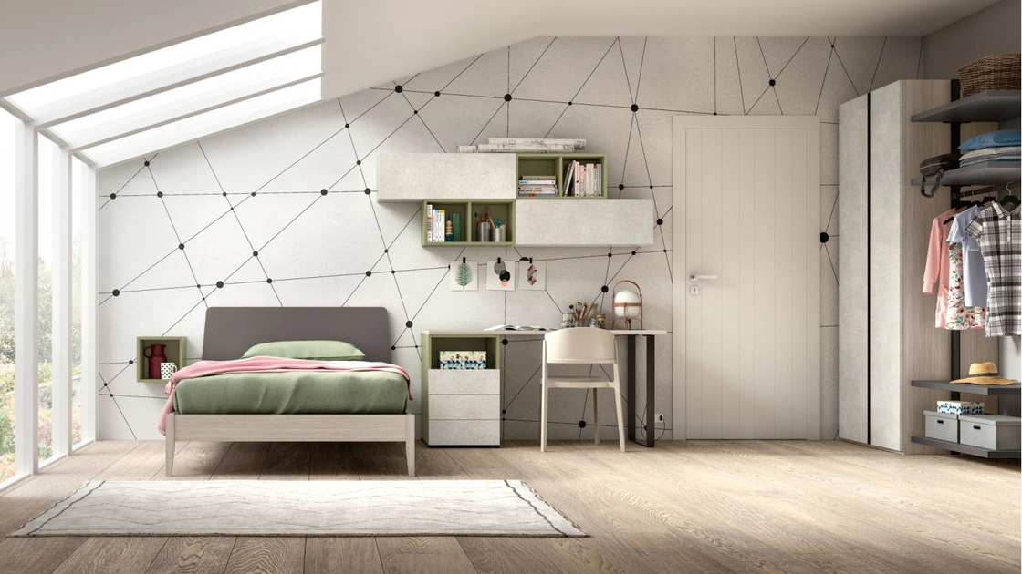 Cameretta moderna per ragazzi Room 110 di Zg Mobili