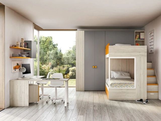 Cameretta con letti a castello 214 di Zg Mobili