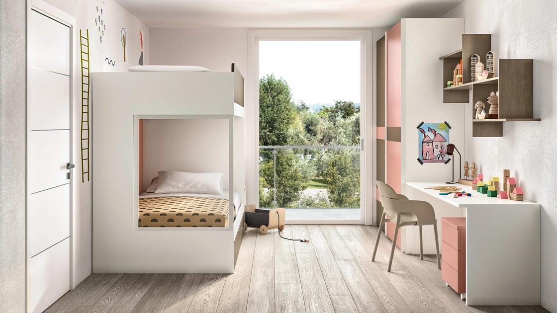 Cameretta con letti a castello 215 di Zg Mobili