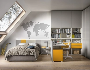 Cameretta per ragazzi Generazione Z 201 di Zg Mobili