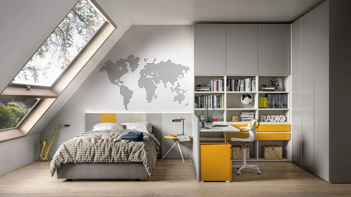 Cameretta per ragazzi Generazione Z 201 di Zg Mobili