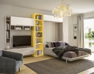 Cameretta salvaspazio con letto a scomparsa Top CM222 di Giessegi