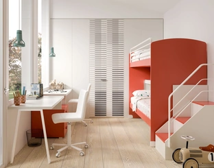 Camera moderna con letto a castello Room 161 di Zg Mobili