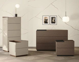 Gruppo Notte City in legno o laccato opaco di Morassutti