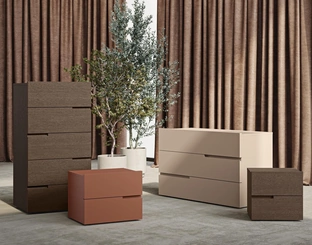 Gruppo Notte Fred in laccato o legno di Morassutti