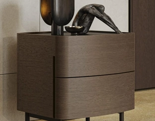 Comodino Oliver in rovere di Morassutti