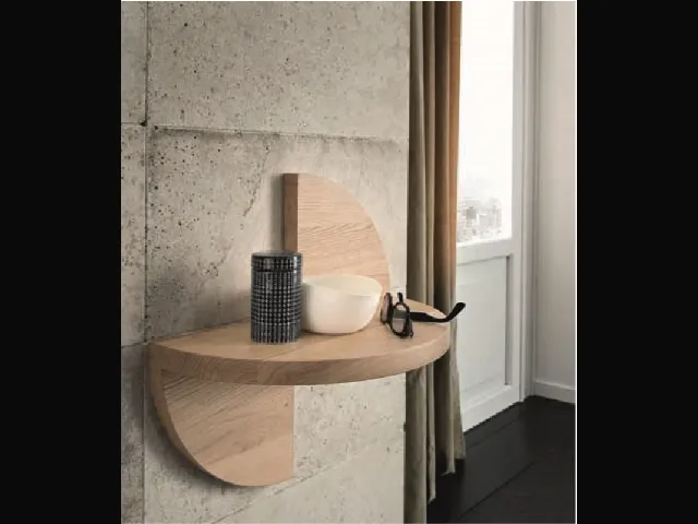 Comodino Petalo in legno massello di Alta Corte