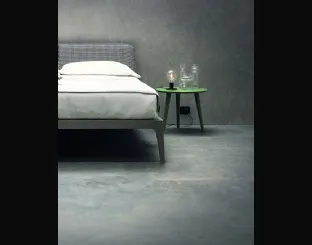 Comodino tavolino rotondo in laccato opaco Round di Morassutti