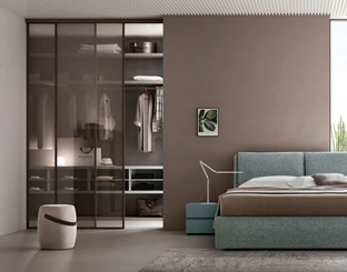 Letto imbottito Ester con box contenitore di Maronese