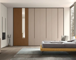 Letto in tessuto imbottito Henry di Maronese