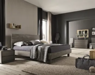 Letto matrimoniale moderno in rovere Kenzo di Alta Corte