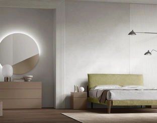 Letto imbottito Lena di Maronese