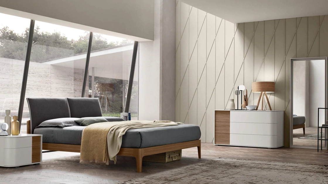 Letto imbottito Lena di Maronese