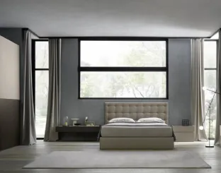 Letto con box contenitore Moon di Murobianco