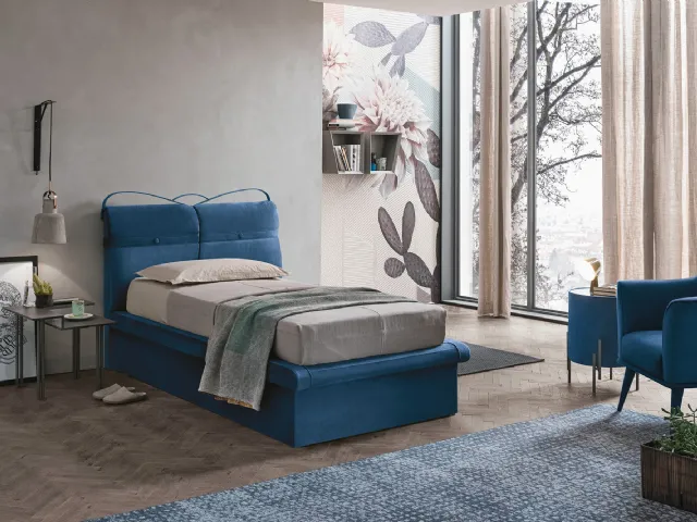 Letto singolo Corfù Plus con box contenitore di Target Point