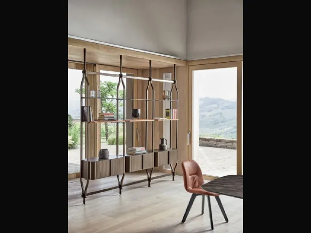 Libreria Charlotte a soffitto 2 di Bontempi