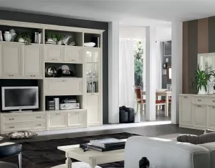 Parete Attrezzata MU453 finitura Panna di Maronese Acf