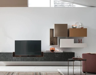 Parete Attrezzata Seta Comp SU2201 di Maronese