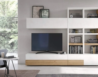 Parete Attrezzata Seta Sistema Spalla Comp SA2215 di Maronese