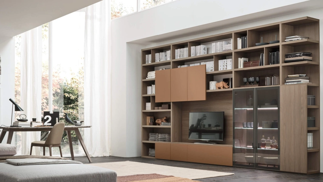 Parete Attrezzata Sistema Spalla Comp SA2204 di Maronese